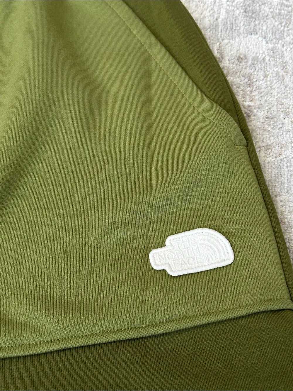The North Face Men’s Medium Forest Olive Terry Regular Shorts. NWT’s.